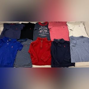 Lot of 10 Ralph Lauren Polo & T-shirts Boys Size 3T